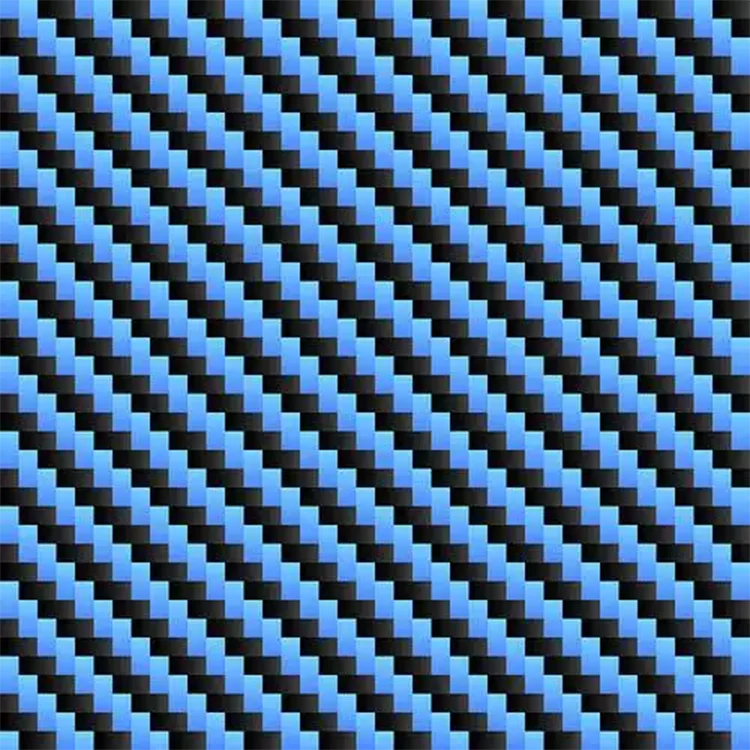 3K Blue Woven Carbon Fiber Fabric